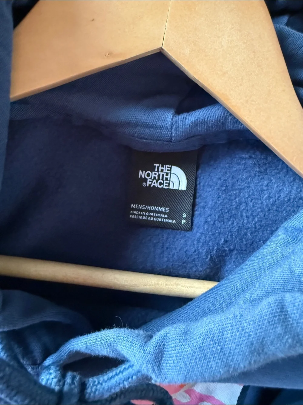 The North Face Graphic Injection Hoodie in shady blue
